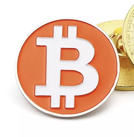 Metal Bitcoin Pin