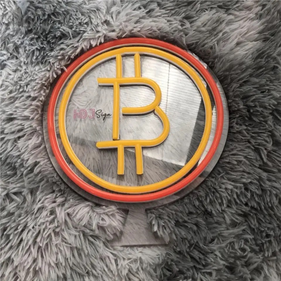 Neon Bitcoin Sign 2